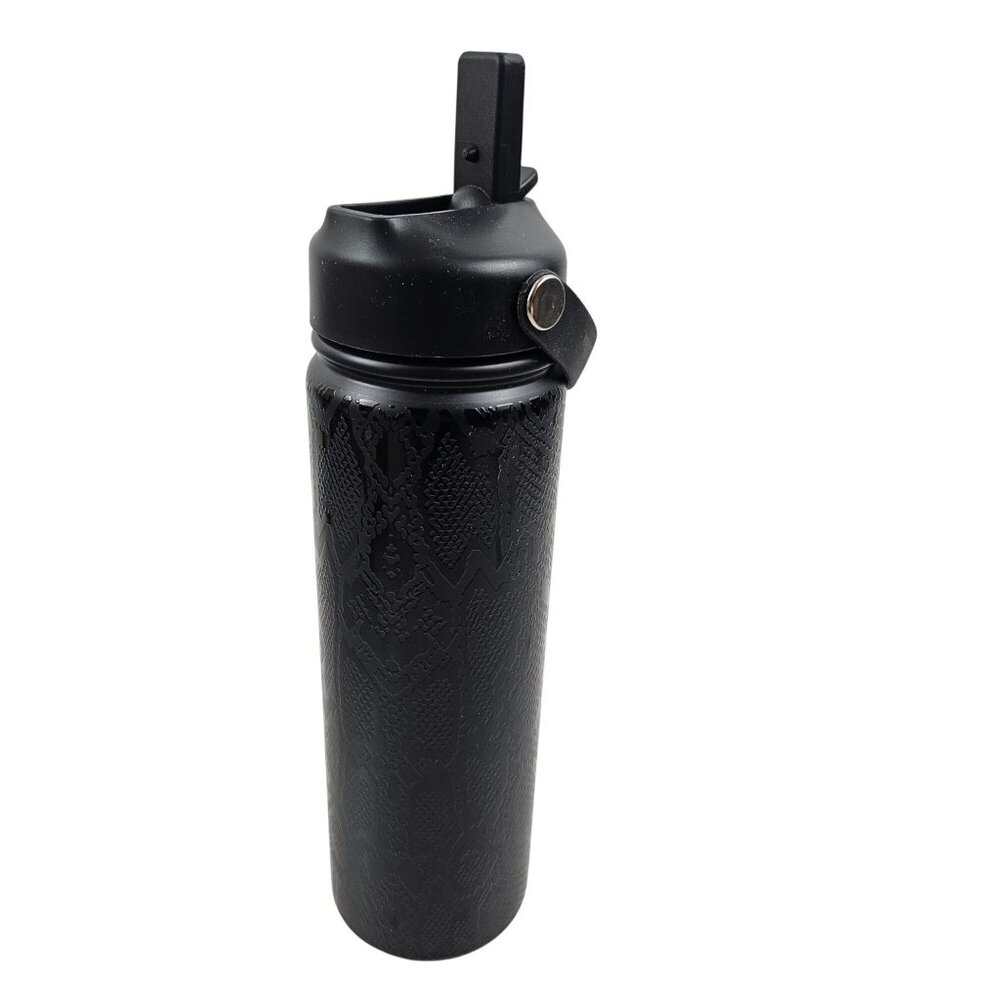Simply Southern 24oz Stainless Steel Water Bottle Black Snake Print Carry Handle - Picture 4 of 7